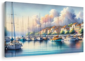 Obraz pokojná marina za úsvitu