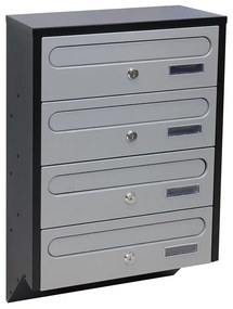 Poštová schránka BK 04, strieborná