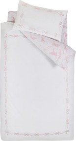Biele obliečky na jednolôžko 135x200 cm Bow Embroidery – Catherine Lansfield