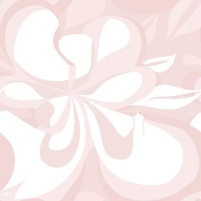 Tapeta ženská abstrakcia v ružovom - 75x1000 cm