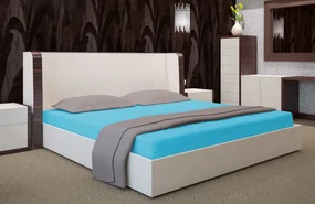Dekorstudio Prestieradlo Jersey s gumičkou tyrkysové PRZJ6 Rozmer plachty: 180x200cm