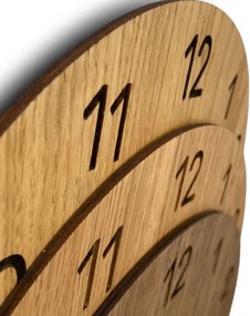 Ručne vyrábané dubové hodiny – tichý chod a moderný dizajn I SENTOP MAS002-A