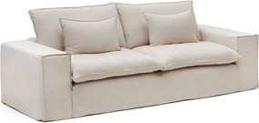 Béžová ľanová pohovka 280 cm Anarela – Kave Home