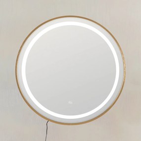 Nástenné zrkadlo s osvetlením 60x60 cm – Ixia