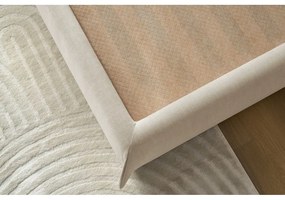 Béžová čalúnená dvojlôžková posteľ s úložným priestorom s roštom 180x200 cm Clothilde – Bobochic Paris