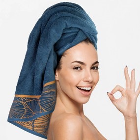 BAVLNENÝ UTERÁK LIMITED COLLECTION MUSA3 50X90 CM MODRÁ