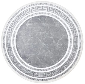 Dywany Łuszczów Kusový koberec Gloss 2813 27 greek grey kruh - 150x150 (priemer) kruh cm