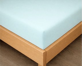 Kvalitex Luxusné bavlnené JERSEY prostieradlo s lycrou 180x200 cm - mentolová