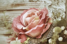 Obraz ružová vintage ruža - 120x80