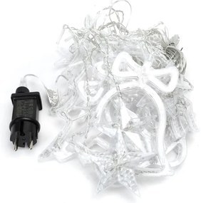 Aigostar - LED vonkajší vianočný svetelný reťazec 120xLED/6W/230V/8 funkcií 3x0,6m IP44 studená biela s diaľkovým ovládaním