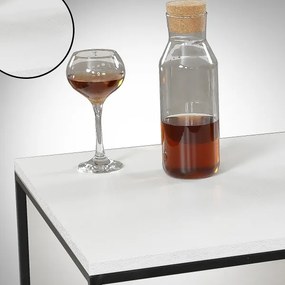 Konferenčný stolík  ROYAL 43x75 cm čierna/biela