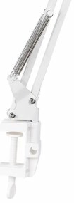Stolná lampa s klipom WORKER 1xE27/10W/230V biela