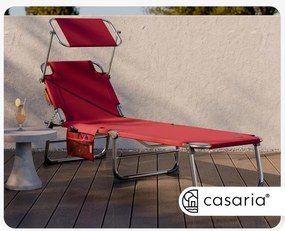 InternetovaZahrada Záhradné lehátko Ibiza - bordové