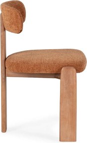 Čalúnené jedálenské stoličky v súprave 2 ks v tehlovej farbe Nadia – MOME