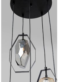 Diamond Spiral visiaca lampa čierna