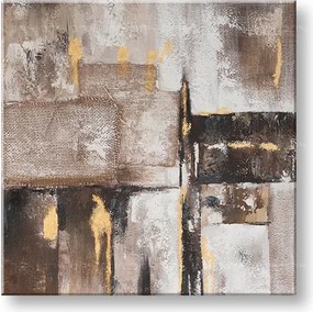 Maľovaný obraz na stenu ABSTRAKT  70x70 cm