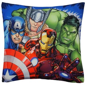 Jerry Fabrics Detský vankúšik s potlačou - Avengers - Heroes 03 | 40 x 40 cm