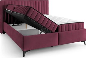 Posteľ Joy 180x200 cm, tmavo ružová látka