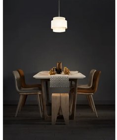 Závesné svietidlo BOHO na lanku 1xE27/60W/230V, priemer 20 cm, krémová/juta