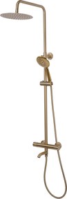 Rea Lungo, sprchová súprava s termostatickou batériou, zlatá matná, REA-P6604