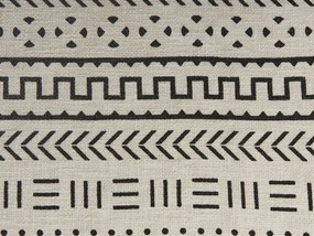 Bavlnená prikrývka 130 x 180 cm biela/čierna PANVEL Beliani
