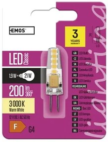 EMOS LED žiarovka, G4, 2W, teplá biela