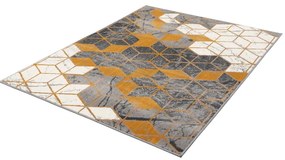 Koberec v okrovožltej a sivej farbe 200x280 cm Soft – FD