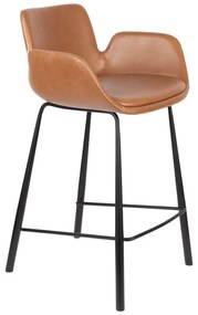 Koňakovohnedé barové stoličky v súprave 2 ks 91,5 cm Brit – Zuiver