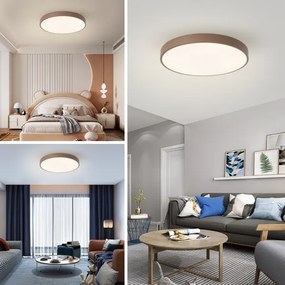 Brilagi - LED stmievateľné stropné svietidlo POOL LED/60W/230V 3000-6000K 60 cm hnedé + diaľkové ovládanie