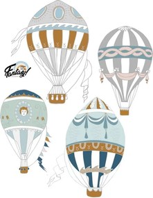 Samolepka do detskej izby 4 balóniky fantasy set