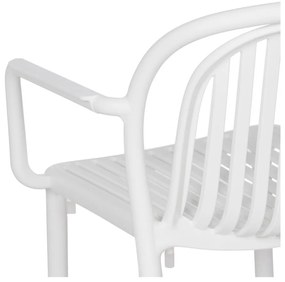 Biela plastová jedálenská stolička Alia – Ixia