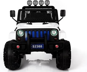 LEAN CARS Elektrické autíčko Jeep S2388 biele 4x45W