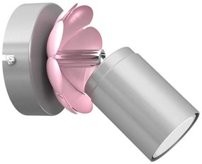 Nástenné bodové svietidlo FLOWER 1xGU10/8W/230V matný chróm