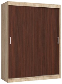 Šatníková skriňa Cosimo (dub sonoma + wenge). Akcia -13%. Vlastná spoľahlivá doprava až k Vám domov. 1069439