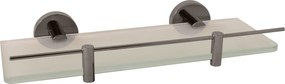 Slezák - RAV Polička sklenená 300 mm COLORADO - COA0900/30MGK, Metal Grey kartáčovaná