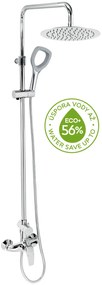 Novaservis Metalia Eco+, sprchový set 250 ECO+ s batériou, chróm, SETECO/57,0