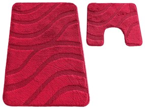 Sada kúpeľňových koberčekov Montana Symphony Burgund