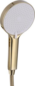 Rea Veneta, vaňová batéria s ručnou bodovou sprchovou súpravou, zlatá lesklá, REA-B6422