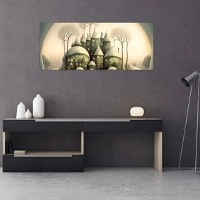 Obraz - Rozprávkové chalúpky (120x50 cm)
