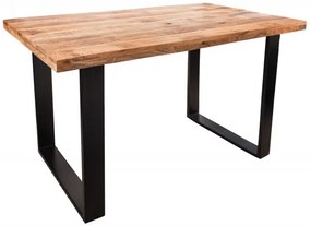 Dizajnový jedálenský stôl Thunder 120 cm mango