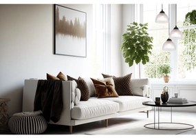 Závesné svietidlo Venice, 3x mliečne sklenené tienidlo, O