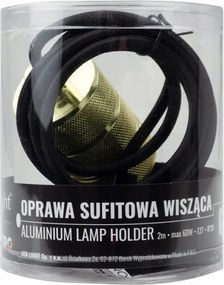 ECOLIGHT Stropné závesné svietidlo LOFT E27 - 2M - zlaté