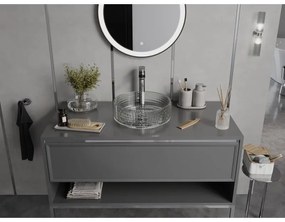 Mexen Lira, sklenené umývadlo na dosku, 37 x 37 cm, číra, 24053700