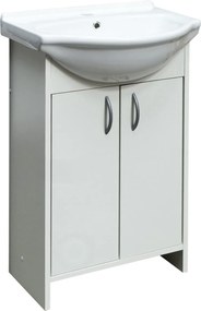 Kúpeľňová skrinka s umývadlom Multi Praxis 51,7x41,2 cm biela SPAMELIA