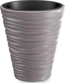 Plastový kvetináč DBSA400 38,8 cm - mocca