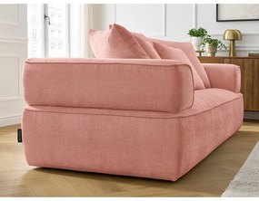 Ružová ženilková pohovka 237 cm Whesley – Bobochic Paris