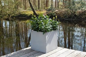 Kvetináč BLOCK, sklolaminát, 50x50x50 cm, betón design