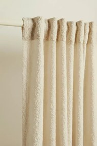 Záves s krúžkami DREAMY BOUCLE béžový 140x250 cm