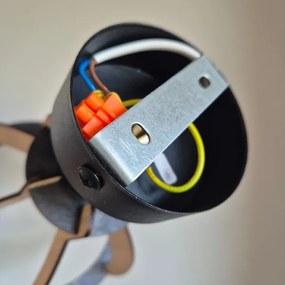 Prisadený luster LANDO 1xE27/15W/230V dub