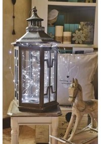 LED Vianočná vonkajšia reťaz 100xLED/15m IP44 studená biela